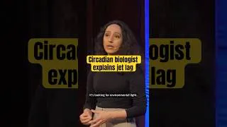 Thumbnail: How does jetlag work? Jetlag explained by a circadian biologist #science #shorts #jetlag #biology