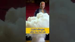 Thumbnail: What NOT to do with liquid nitrogen... with TheDadLab #shorts #liquidnitrogen #scienceexperiments