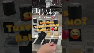 Thumbnail: She LIKES Tuxedo But NOT Babycat?! 💔🤣 Duty-Free Fragrance Testing! #shorts