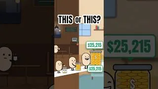 Thumbnail: Same $5 a day. 10 years later: $0 vs $25,215 😳 #shorts