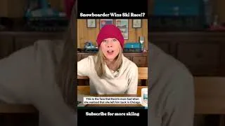 Thumbnail: Czech snowboarder wins GOLD in ski race 🤯 #shorts #thesnowreport