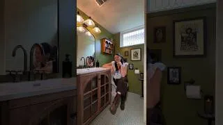 Thumbnail: your “ugly” tile is not the problem | no demo bathroom makeover