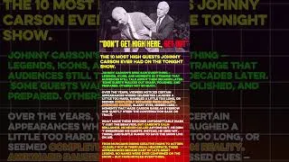 Thumbnail: The 10 Most HIGH Guests Johnny Carson Ever Had on the tonight show.#shorts #viral