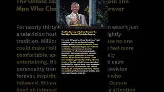 Thumbnail: The Untold Story of Johnny Carson: The Man Who Changed Television Forever#shorts #shortsviral