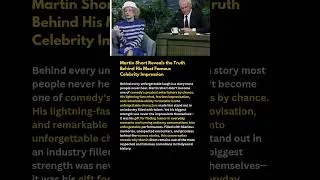 Thumbnail: Martin Short Reveals the Truth Behind His Most Famous Celebrity Impression#shorts