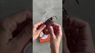 Thumbnail: Unpacking replacement lenses for Thierry Larsy Sunglasses