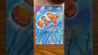 Thumbnail: Clownfish #fyp #art #oilpastel #fish #shorts