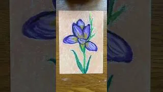 Thumbnail: Freesia❤️🌷💜🎨#fyp #art #flowers #oilpastel  #shorts