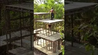 Thumbnail: Build bamboo villa #Bamboo Villas House Design # Survival Bamboo House