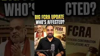 Thumbnail: Why India Is Tightening Its Grip on Foreign Funding #fcra #india #shorts