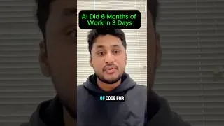 Thumbnail: AI Did 6 Months of Work in 3 Days