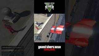 Thumbnail: I didn't even see the guy on the roof... 😳 #gta #gtaonline #shorts #gaming #freeaim #scramjet