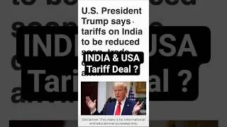 Thumbnail: India & USA Tariff Deal Latest News | Tariff Analysis | Market Prediction and Analysis