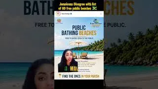 Thumbnail: Jamaicans REACT to 60 Free Beaches List 🇯🇲🏝️ #Shorts #jamaica