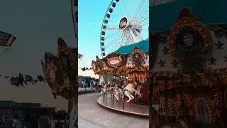 Thumbnail: Hot summer nights, mid July 🌙🎢🏖️🍦🧸#summer #summertime #midwest #midwestsummer #americansummer