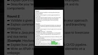 Thumbnail: Hexaware Automation Testing Interview Q&A #automationtesting #softwaretesting #sql #testing #sdet