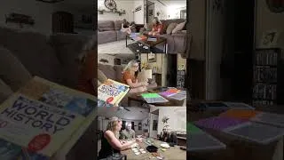 Thumbnail: Our first day of homeschool HIGH SCHOOL! 😭📚