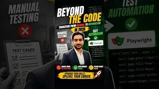 Thumbnail: Transition from Manual Testing to Automation in 2026  #automationtesting #playwright #Theyogeshtalks