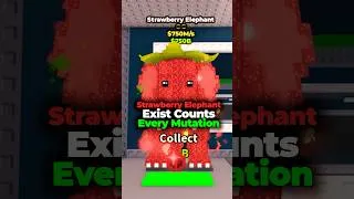 Thumbnail: Strawberry Elephant Exist Counts in Steal a Brainrot #roblox #stealabrainrot #strawberry