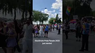 Thumbnail: Stockholm Pride Parade 2025 starting up! #pride #stockholmpride #prideparade