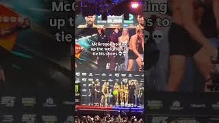 Thumbnail: No way Conor paused weigh ins to tie his shoes💀😭 #UFC #mma #conormcgregor #ufc329