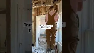 Thumbnail: $1 house series: Snippets from this weeks video #1dollarhouse #oldhome  #fixerupper #homerenovation