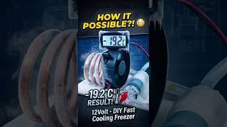 Thumbnail: 12V Freezing System Actually Works? ❄ #diy #cooling #shorts