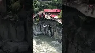 Thumbnail: Hell’s Gate, the most treacherous part of the Fraser River in British Columbia. #shorts