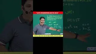 Thumbnail: GATE 2027: Calculus MCQ Series | MCQ 7 🔥 #shorts