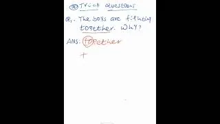 Thumbnail: የሰምና ወርቅ ጥያቄ in English ( hand in Glove) trick Questions #Shorts