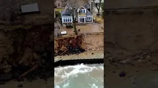 Thumbnail: Part 5 GONE! Houses Washing Away As Sea Walls Fail Gale Force Winds Hit River Walk #storm #flood