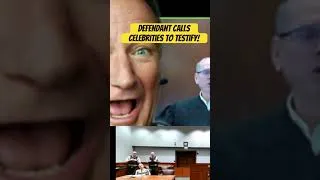 Thumbnail: Defendant Calls Celebrities to Testify at Trial! #courtroom #contemptofcourt #crime #judge #court