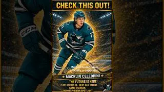 Thumbnail: Macklin Celebrini is a Generational Problem 🦈