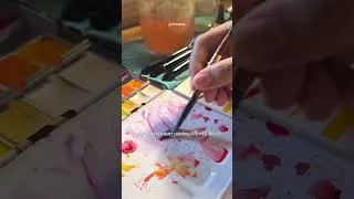 Thumbnail: I've always wanted to learn how to paint flowers 🌺  #watercolor #watercolorpainting
