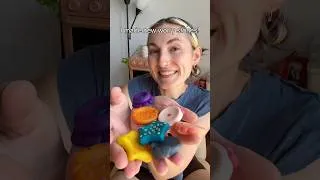 Thumbnail: The first aquatic worry stone prototypes are here! 🐙🐢🐡 #polymerclay #worrystone #fidget