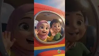 Thumbnail: Bismillah We Fly ✈️ | Islamic Song for Kids | Muslim Kids Rhymes | Tiny Muslim Kids #kids #cartoon