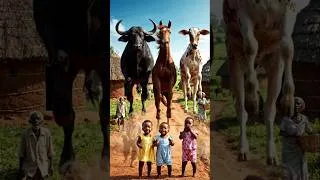 Thumbnail: 3 Babies Transform Into Buffalo, Horse & Calf 😱 | Realistic AI Village Transformation
