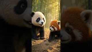 Thumbnail: 🐼 Baby Panda Saved a Lost Red Panda 🥹❤️ | Emotional Animal Story #shorts #storytelling #kidsstory