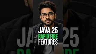 Thumbnail: Java 25 Rapid Fire Interview 🔥 #java25 #shorts #javafeatures