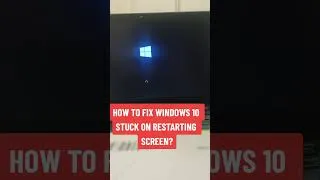 Thumbnail: How to fix windows 10 stuck on restarting screen #howto #windows #shorts