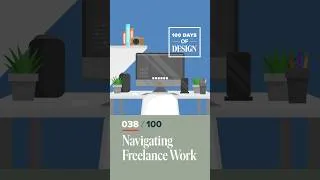 Thumbnail: Navigating Freelance Work | Day 38 of 100 Days of Design  #shorts