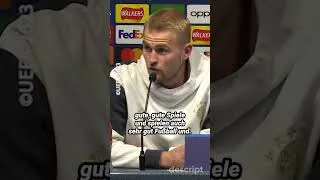 Thumbnail: Was Matthijs de Ligt über das Duell mit Erling Haaland in der Champions League denkt #Shorts
