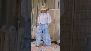 Thumbnail: #palazzo pants #thrift flip #summer outfit #sewing #upcycling