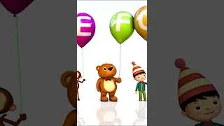 Thumbnail: Learn Letters A-G with Balloons 🎈 #nurseryrhymes #kidsongs #shorts