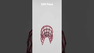 Thumbnail: What Happens When 4 vs 1600 Frames Fall on a Sphere? 🤯 | Physics Simulation  #physics  #simulation