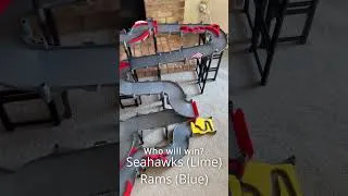 Thumbnail: Marble Race Predicts: Rams v Seahawks NFL NFC Championship Game 2026 #marblesrace #nfl
