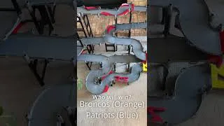 Thumbnail: Marble Race Predicts: Patriots v Broncos NFL AFC Championship Game 2026 #marblesrace #nfl