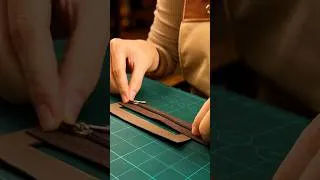 Thumbnail: A clean zippered pocket makes all the difference! 🔥 #Leathercraft #DIY