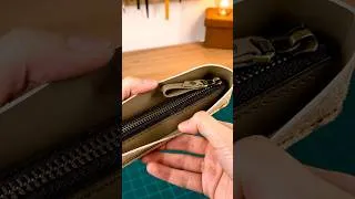 Thumbnail: The zipper and facing are done! Here’s how they come together. 🔥 #Leathercraft