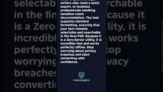 Thumbnail: Stop worrying about file security! 🛡️ Convert your plain text into professional, secure PDFs